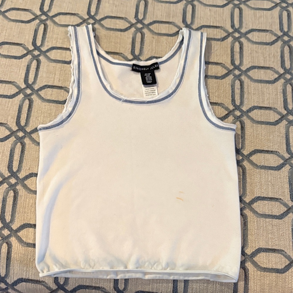 Sincerely Jules White Tank Top